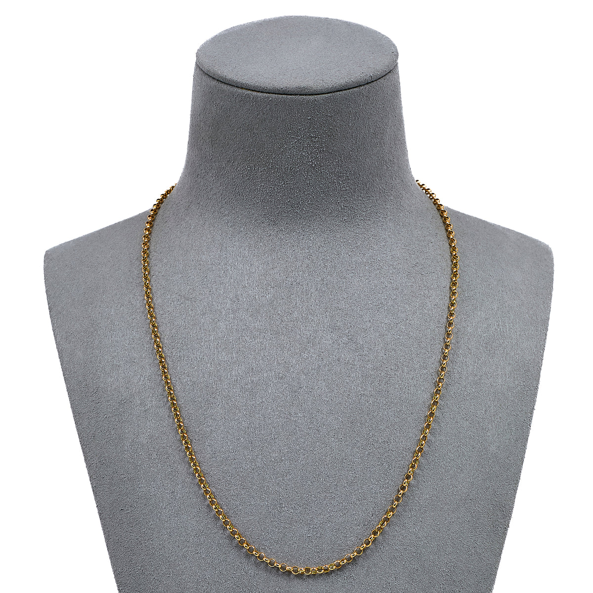 Pre-Owned 9ct Gold Belcher Chain Necklace 18 Inch