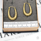 Pre-Owned 9ct Gold Twist Horse Shoe Shape Creole Earrings