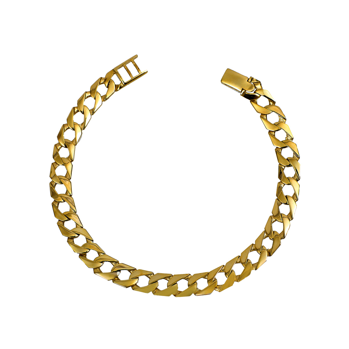 Pre-Owned 9ct Gold Curb Chain Bracelet 9 Inch