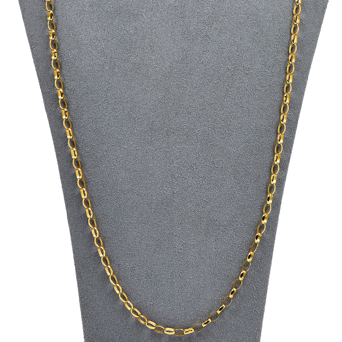 Pre-Owned 9ct Gold Belcher Chain Necklace 28 Inch