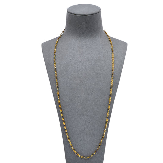 Pre-Owned 9ct Gold Belcher Chain Necklace 28 Inch