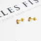 Pre-Owned 18ct Gold Pink Sapphire & Diamond Stud Earrings