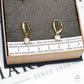 Pre-Owned 14ct Gold CZ Drop Earrings