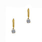 Pre-Owned 14ct Gold CZ Drop Earrings