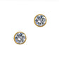 Pre-Owned 9ct Gold CZ Stud Earrings