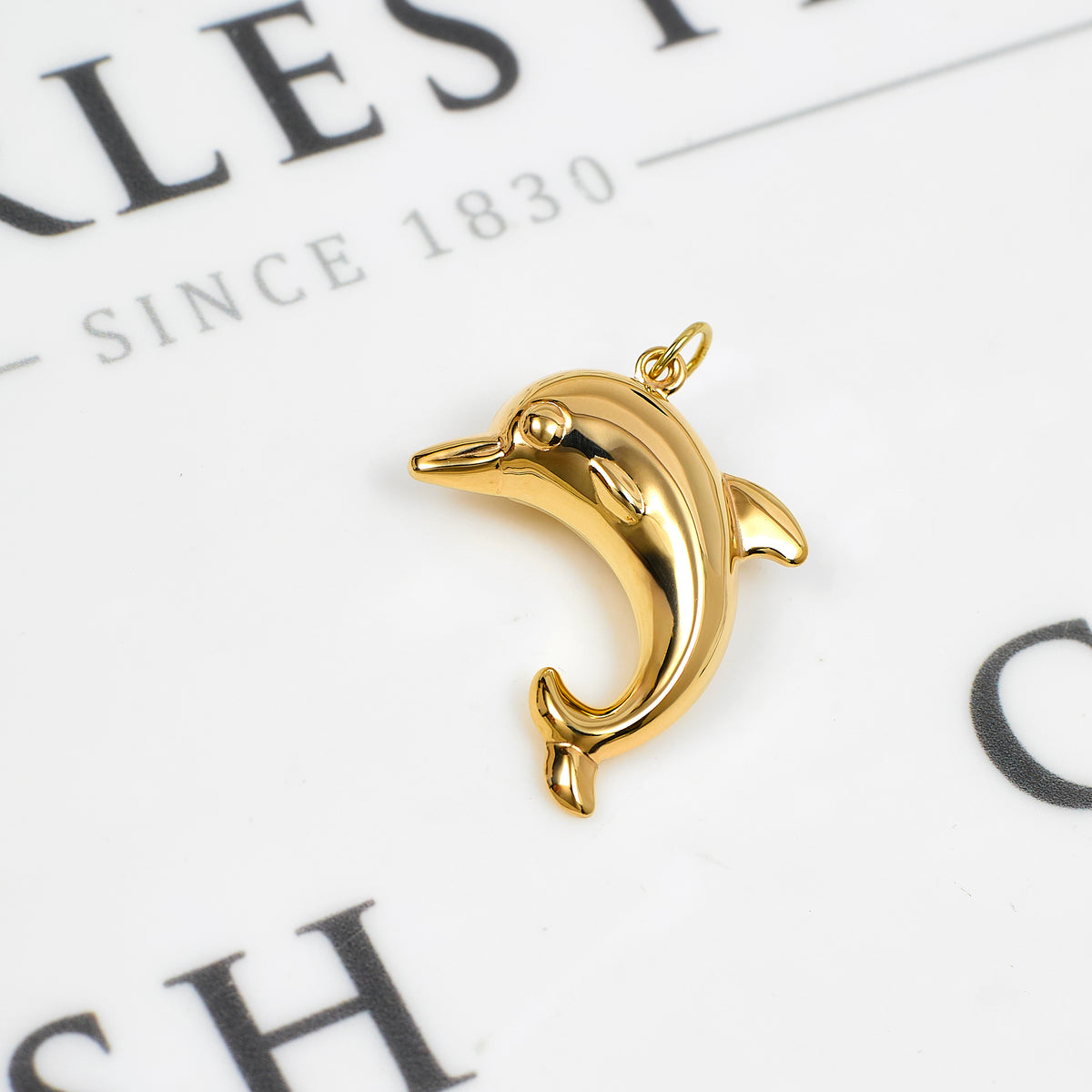 Pre-Owned 9ct Gold Dolphin Pendant