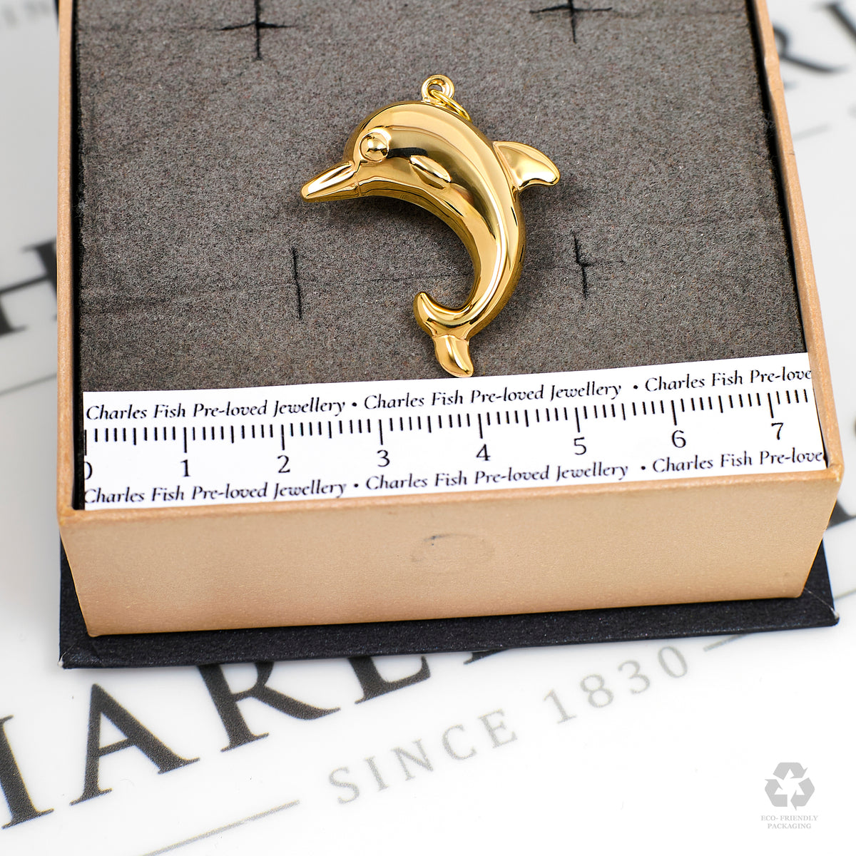 Pre-Owned 9ct Gold Dolphin Pendant