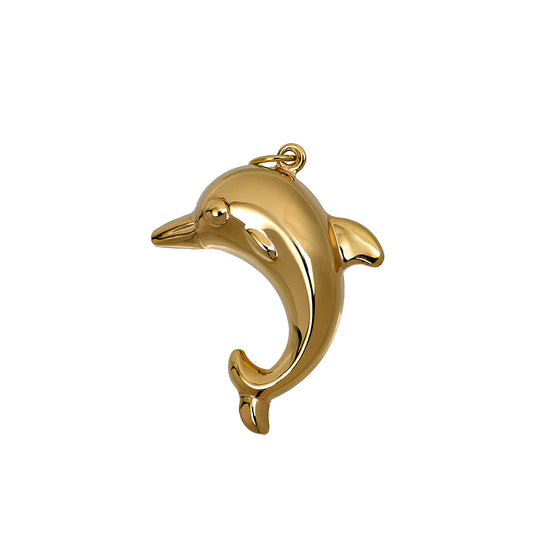 Pre-Owned 9ct Gold Dolphin Pendant
