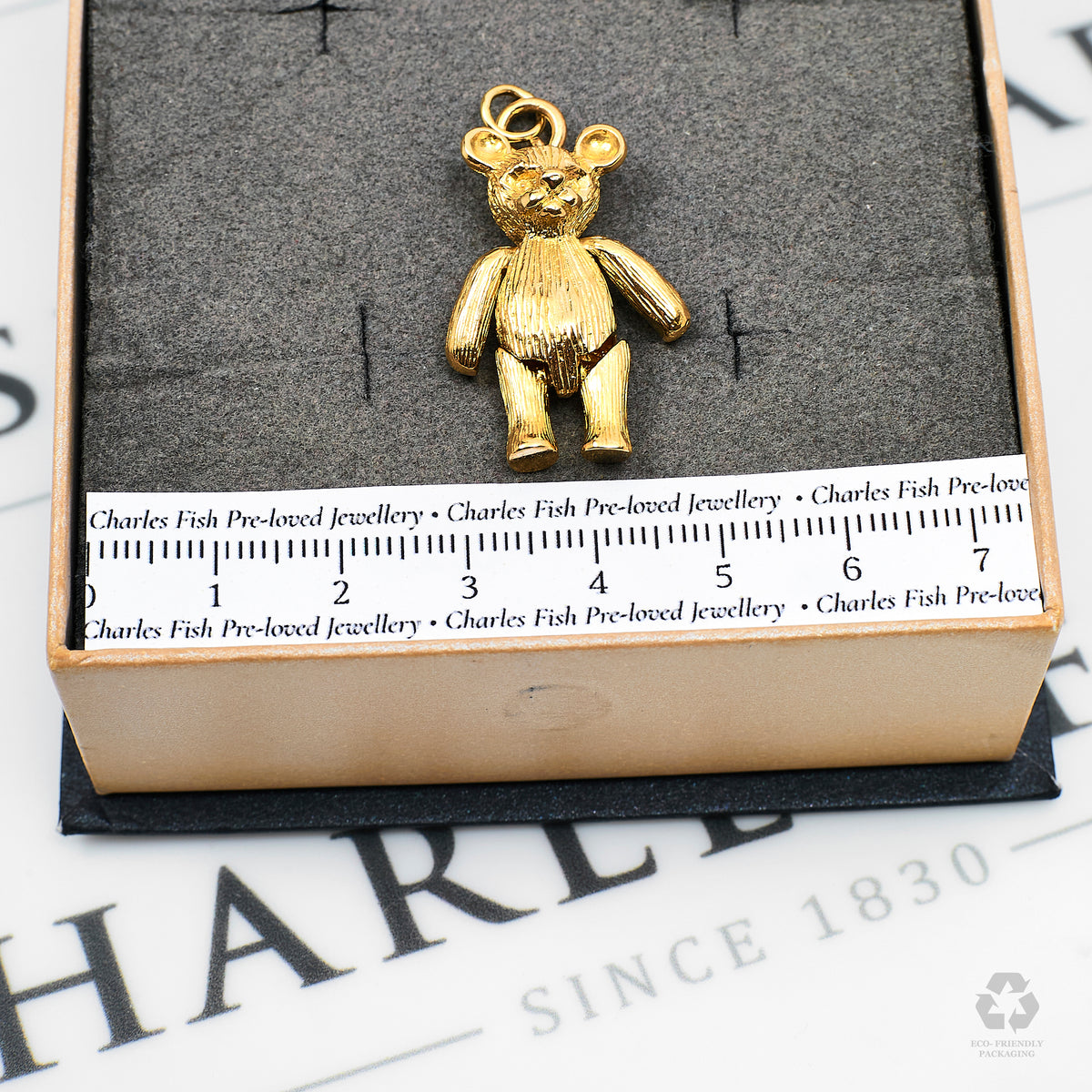 Pre-Owned 9ct Gold Teddy Bear Pendant