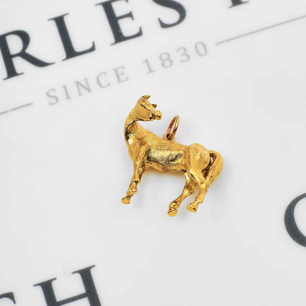 Pre-Owned 9ct Gold Horse Pendant