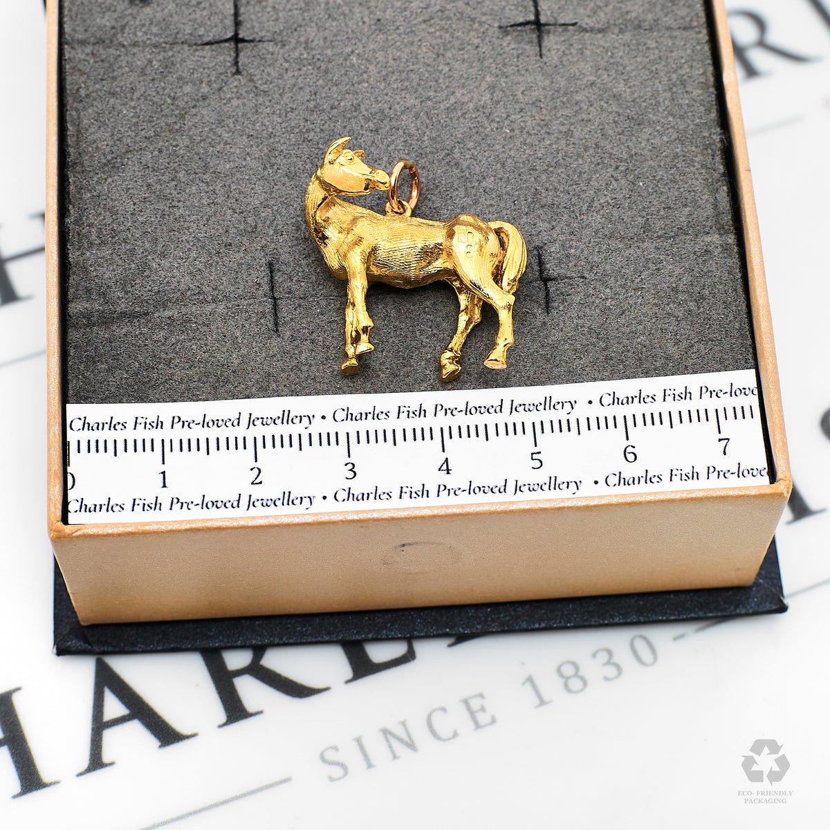 Pre-Owned 9ct Gold Horse Pendant