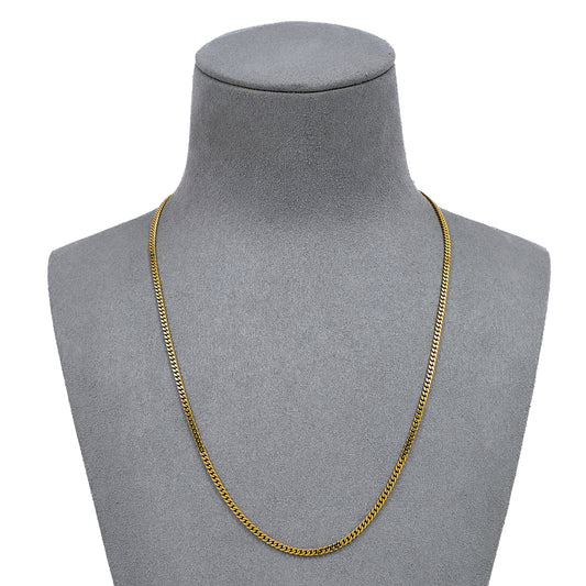 Pre-Owned 9ct Gold Curb Chain Necklace 18 Inch
