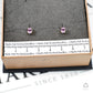 Pre-Owned 9ct Gold Oval Pink Sapphire Stud Earrings