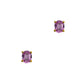 Pre-Owned 9ct Gold Oval Pink Sapphire Stud Earrings