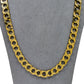 Pre-Owned 9ct Polish Pattern Curb Chain Necklace 24 Inch