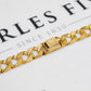 Pre-Owned 9ct Polish Pattern Curb Chain Necklace 24 Inch