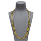 Pre-Owned 9ct Polish Pattern Curb Chain Necklace 24 Inch