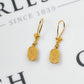 Pre-Owned 18ct Gold Scarab Drop Earrings