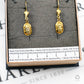 Pre-Owned 18ct Gold Scarab Drop Earrings