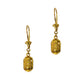 Pre-Owned 18ct Gold Scarab Drop Earrings