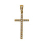 Pre-Owned 9ct Gold CZ Cross Pendant