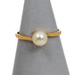 Pre-Owned 9ct Gold Cultured Pearl Ring Size M.5