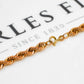 Pre-Owned 9ct Gold Rope Chain Necklace 20 Inch