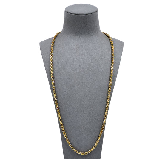 Pre-Owned 9ct Gold Rope Chain Necklace 28 Inch