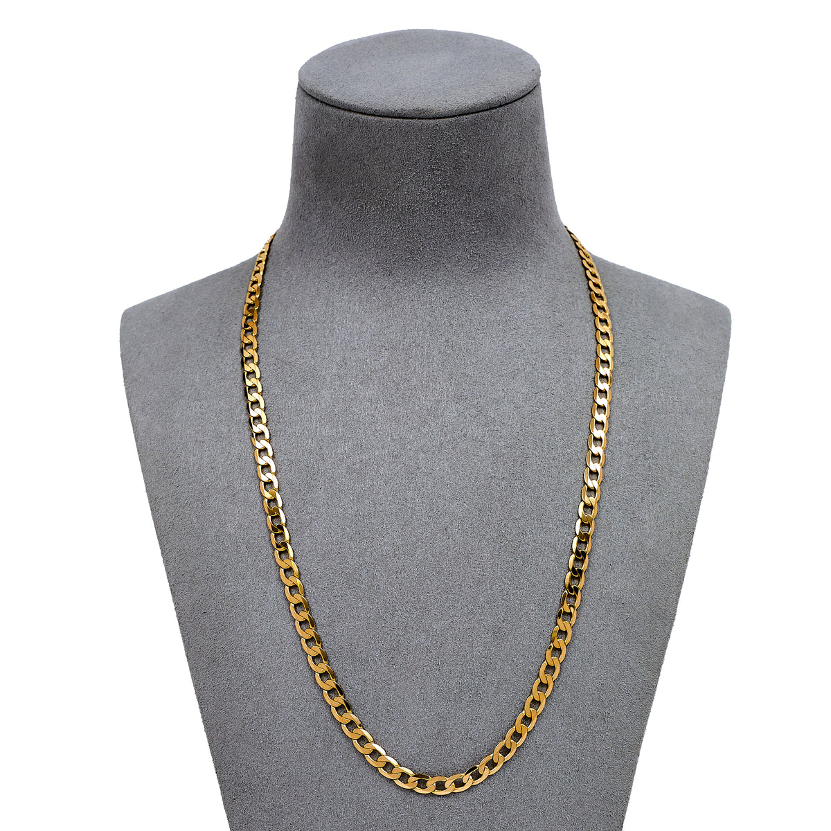 Pre-Owned 9ct Gold Curb Chain Necklace 20 Inch