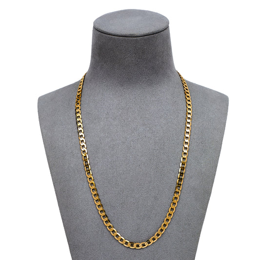 Pre-Owned 9ct Gold Curb Chain Necklace 20 Inch