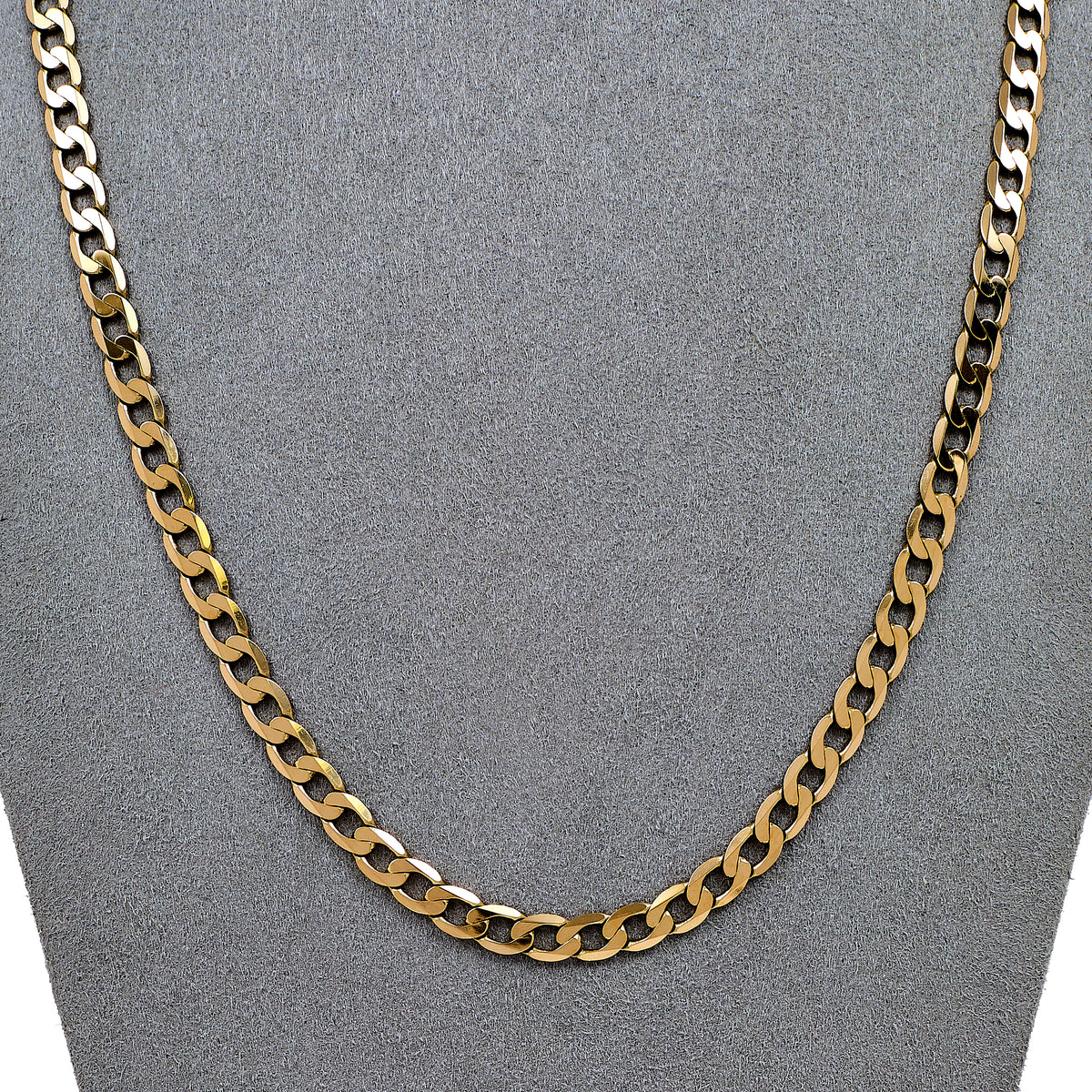 Pre-Owned 9ct Gold Curb Chain Necklace 20 Inch