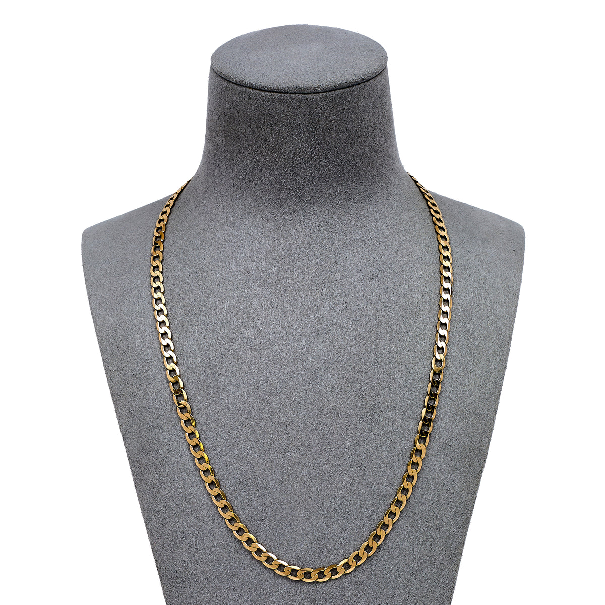 Pre-Owned 9ct Gold Curb Chain Necklace 20 Inch