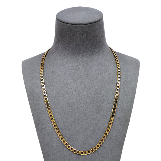 Pre-Owned 9ct Gold Curb Chain Necklace 20 Inch