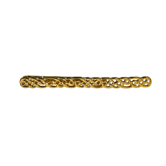 Pre-Owned 9ct Gold Celtic Plait Tie Slide