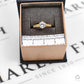 Pre-Owned 9ct Gold CZ Dress Ring & CZ Sides Size N