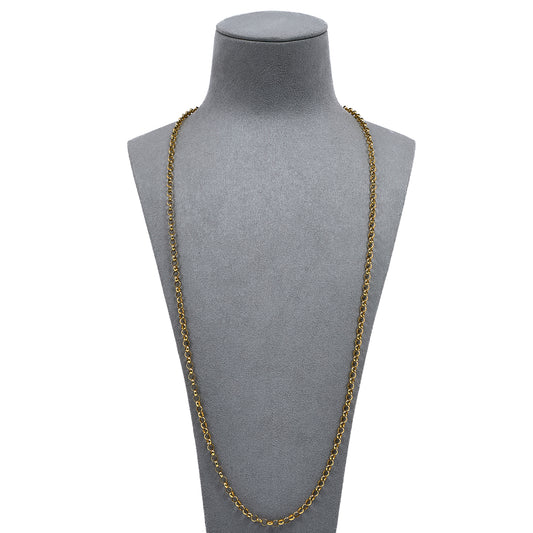 Pre-Owned 9ct Gold Belcher Chain Necklace 28 Inch