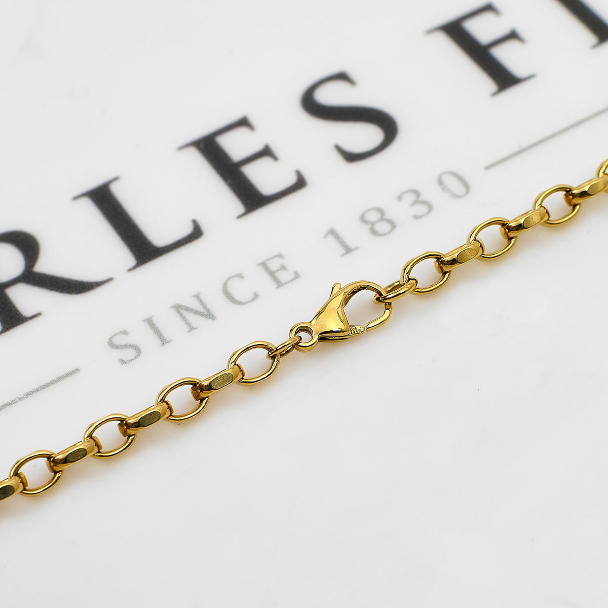 Pre-Owned 9ct Gold Belcher Chain Necklace 20 Inch