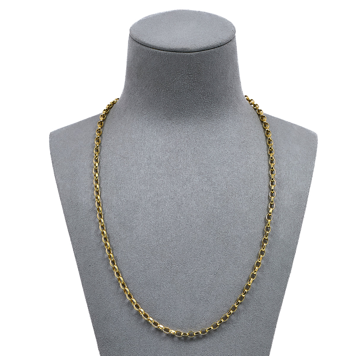 Pre-Owned 9ct Gold Belcher Chain Necklace 20 Inch