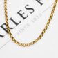 Pre-Owned 9ct Gold Belcher Chain Necklace 18 Inch