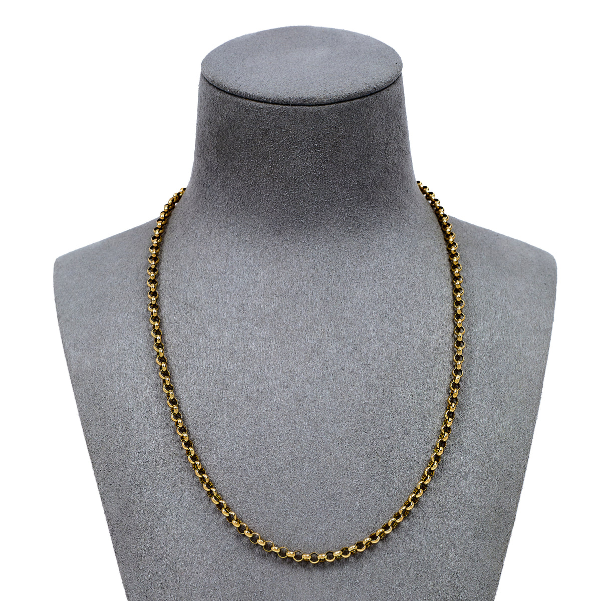 Pre-Owned 9ct Gold Belcher Chain Necklace 18 Inch