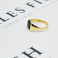 Pre-Owned 9ct Gold Rectangle Bloodstone Signet Ring Size M.5