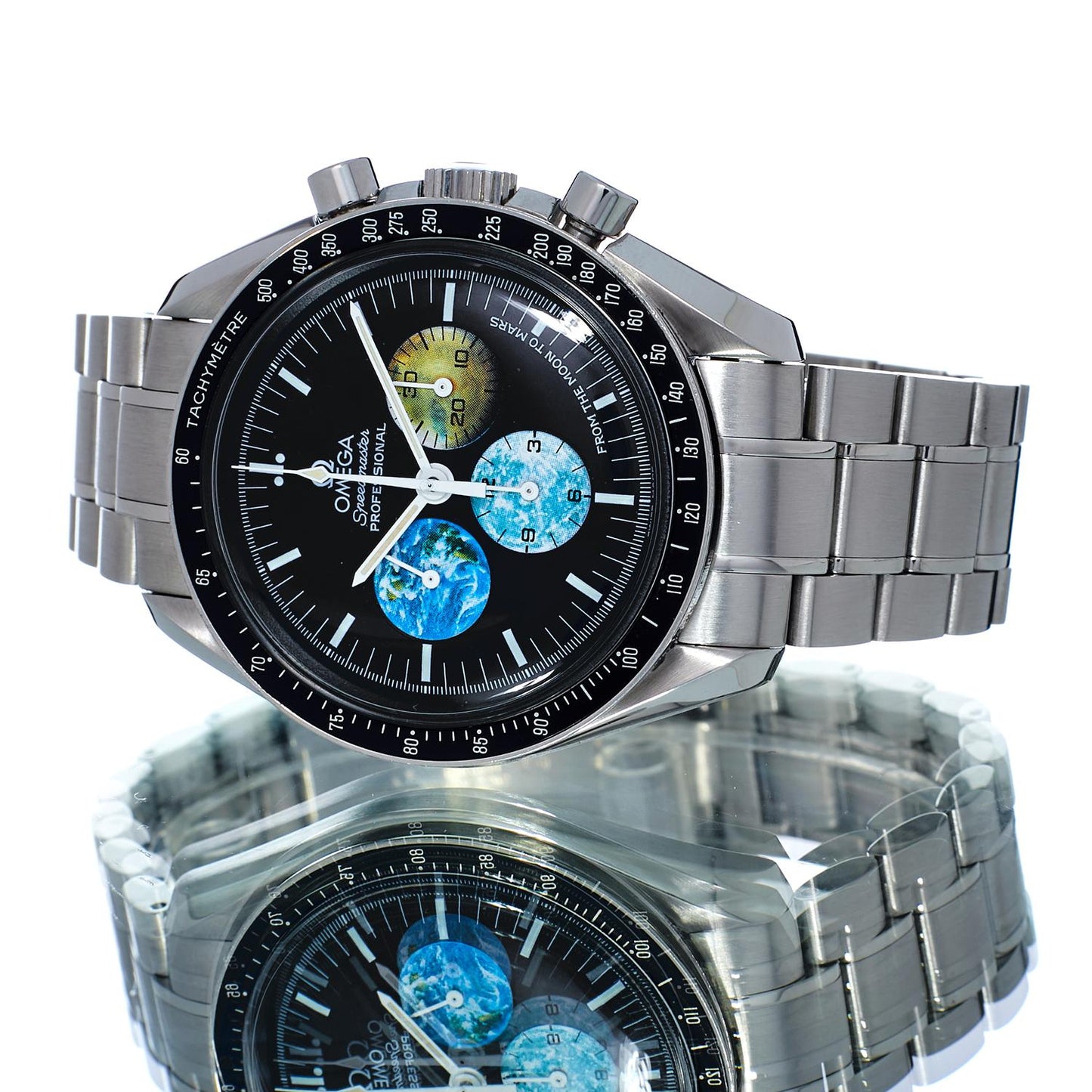 Gents S/Steel Omega Speedmaster Professional Moonwatch From Moon to Mars 35775000