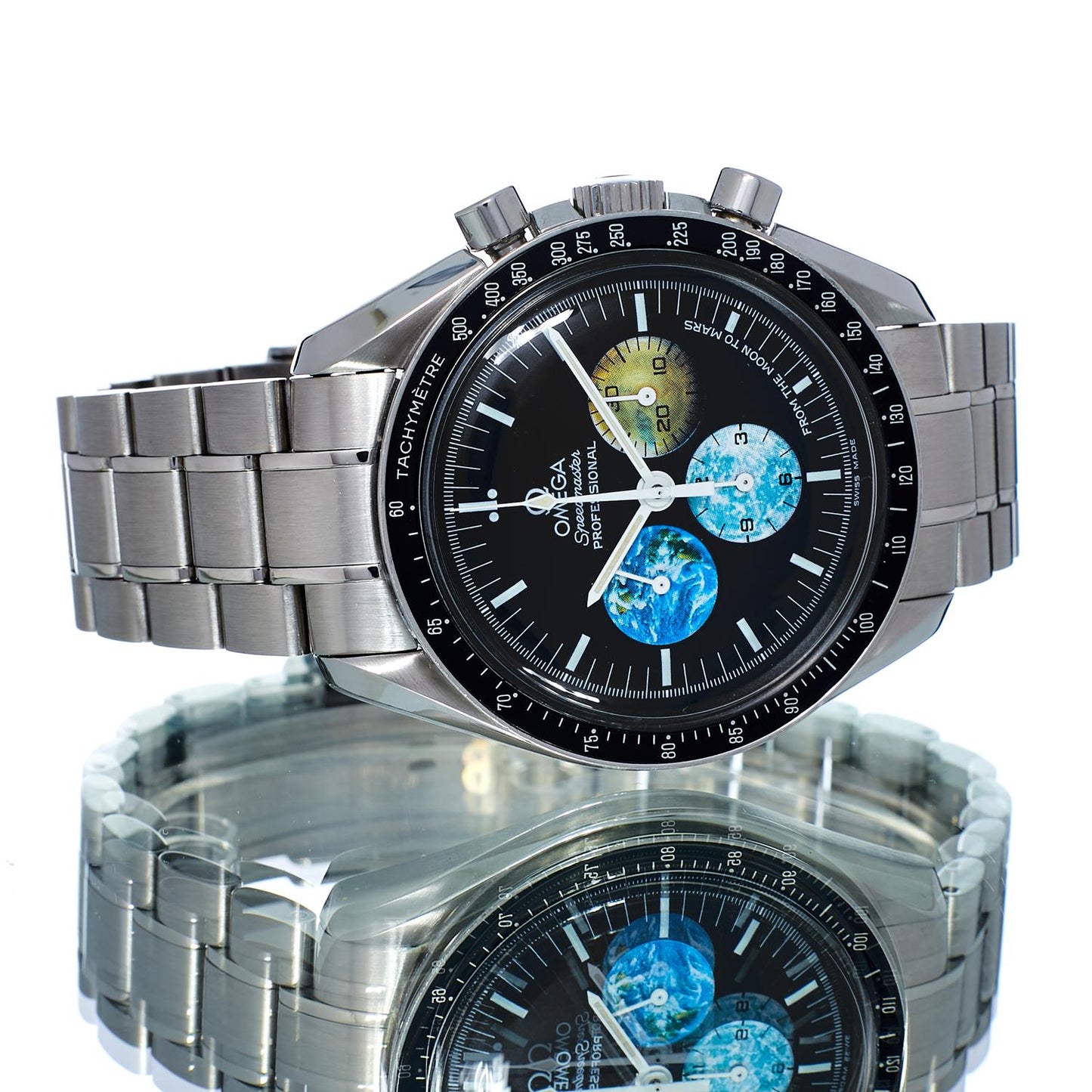 Gents S/Steel Omega Speedmaster Professional Moonwatch From Moon to Mars 35775000