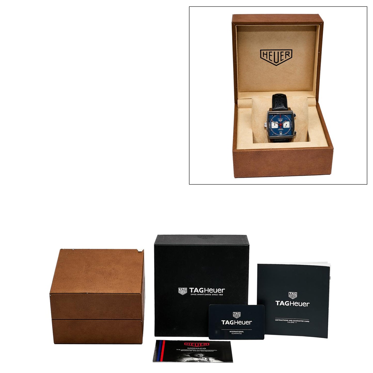 Pre-Owned Tag Heuer Monaco Calibre 11 CAW211P.FC6356