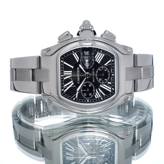 Pre-Owned Cartier Roadster XL Chrono W62020X6