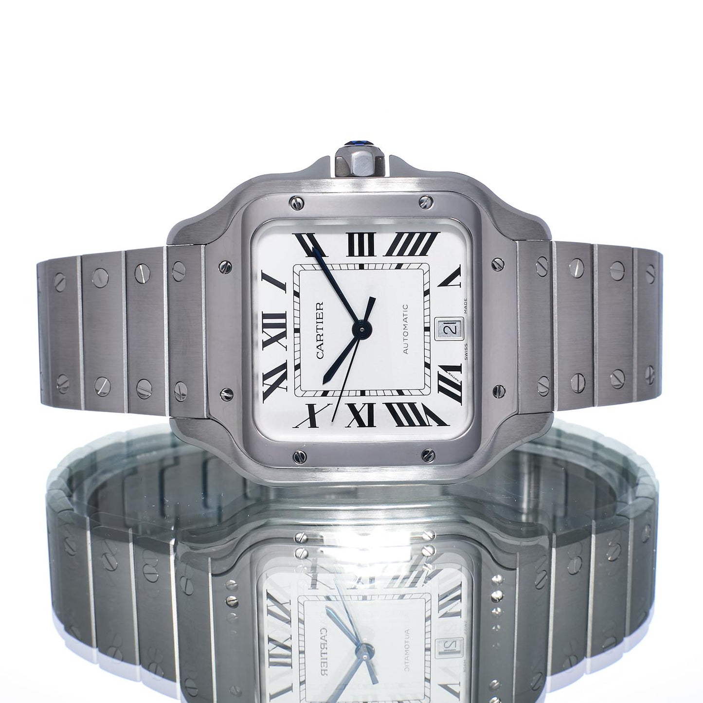 Gents Steel Cartier Santos De Cartier WSSA0009