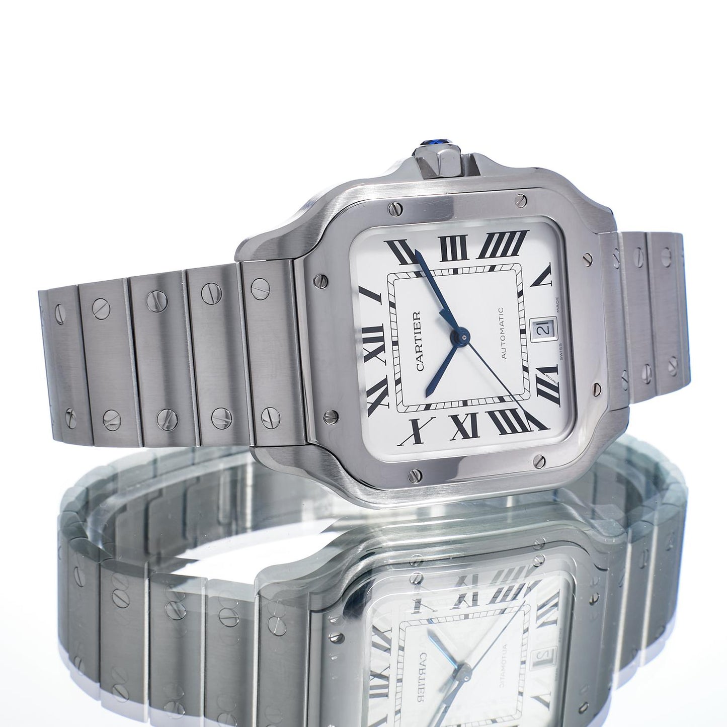 Gents Steel Cartier Santos De Cartier WSSA0009