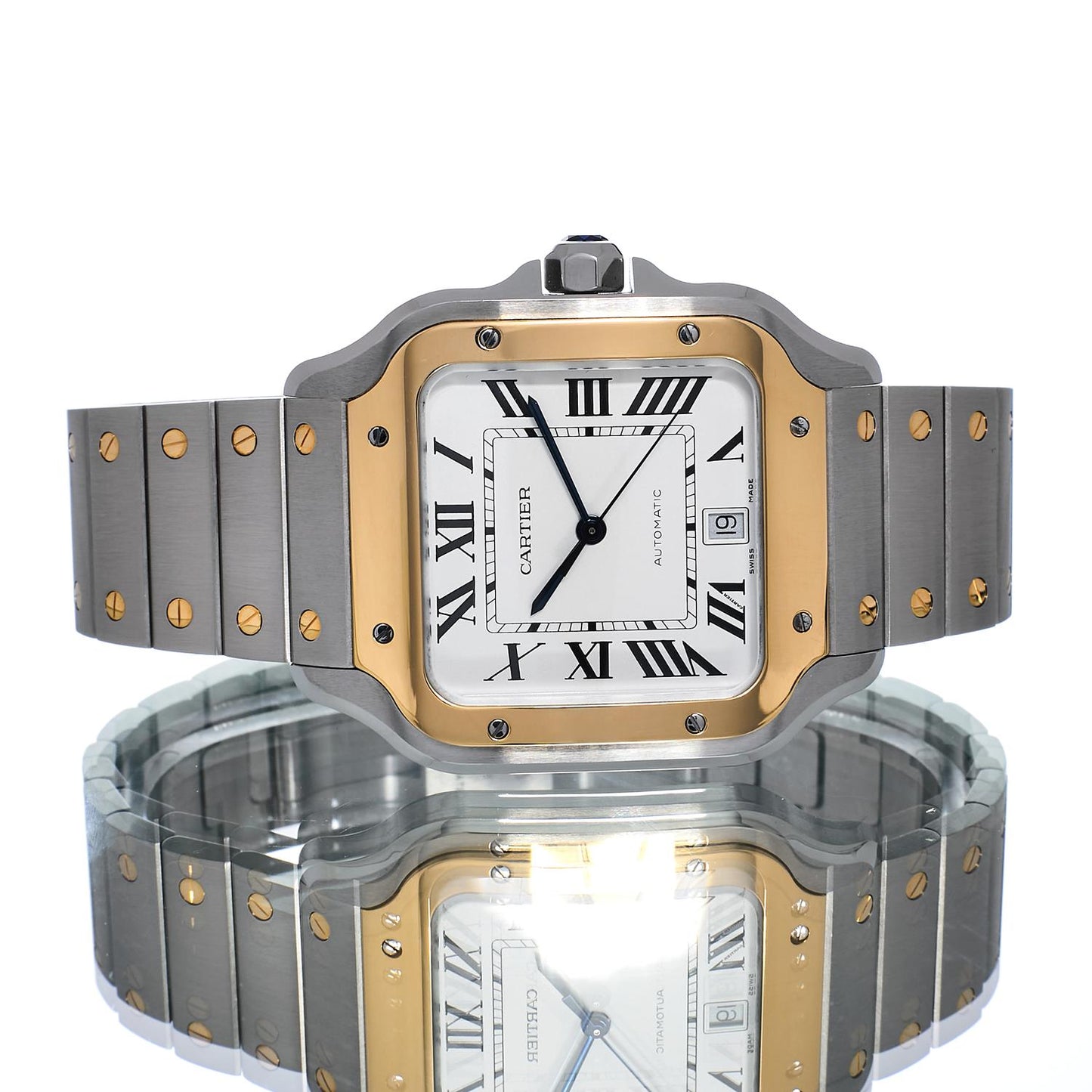 Pre-Owned Cartier Santos de Cartier W2SA0009