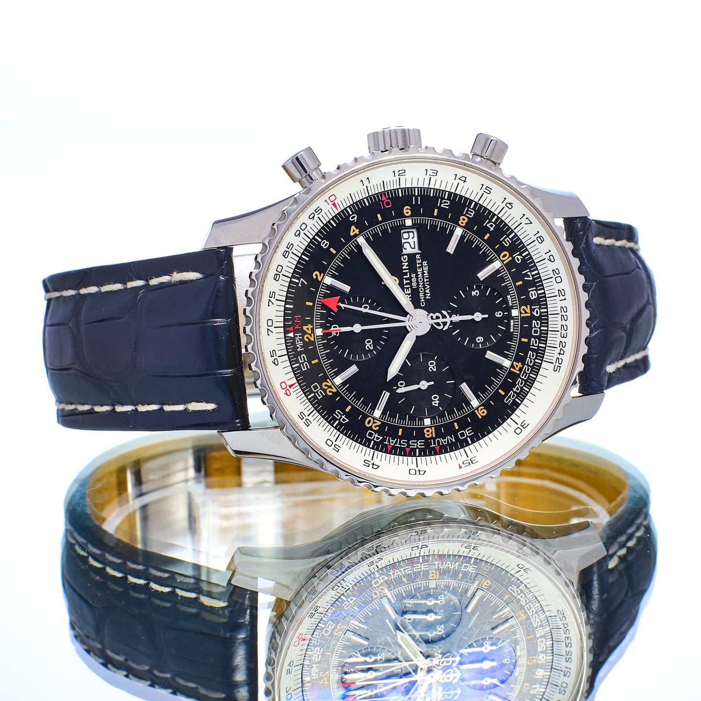 Pre-Owned Breitling Navitimer World A24322
