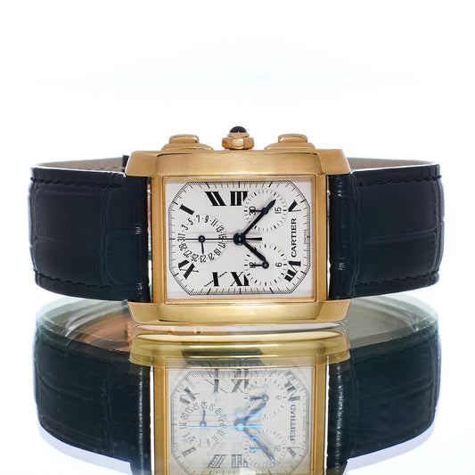 Pre-Owned Cartier Tank Francaise Chronoflex W5000556